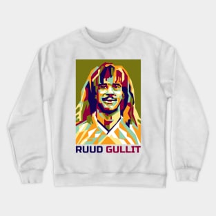 Abstract Ruud Gullit In WPAP Crewneck Sweatshirt